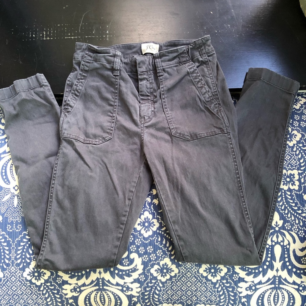 Gray J. Crew chino pants.